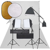 Greatstore Komplet za foto studio z lučmi, ozadjem in odbojnikom