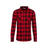 Urban Classics Srajca Checked Flanell, rdeča