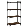 Regal za knjige 4 razine smeđa boja hrasta 60x30x120 cm drveni