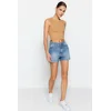 Trendyol Blue Denim Shorts & Bermuda