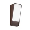 INTEC LED zunanja stenska svetilka Coupe, bronasta, višina 20 cm, kovina - Sodobni - bronasta, bela - Aluminij