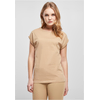 Womens T-shirt with extended shoulder union beige