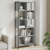 Regal za knjige boja hrasta 72x28x172 cm konstruirano drvo
