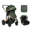 Kikka Boo Kolica Darling Army Green premium set 2in1 sa auto sedištem I-Size