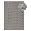 Črno-bela zunanja preproga NORTHRUGS Karo, 160 x 230 cm