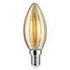 Paulmann LED svetilka E14 2W 1.900K zlata DC 24V - Steklo