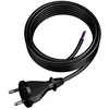 shumee PRIKLJUČNI KABEL Z RAVNIM VTIČKOM IP20 H07RN-F 4M ČRN