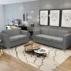2-dijelni set sofa od tkanine svjetlosivi