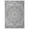 Vanjski tepih ravnog tkanja 140 x 200 cm plavi s uzorkom