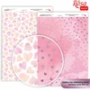 Papirji za scrapbooking Hearts A4 - purple hearts