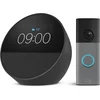 Amazon Amazon Echo Spot (črn) + Ring Akumulatorska video domofon (zadnja gen.)