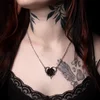 Ogrlica ALCHEMY GOTHIC - Heart of Blackness - P991