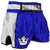 Muay Thai Kick Boxing hlače Buddha Retro Premium Modro-Bele
