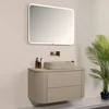 HANAH HOME Kupatilski ormarić sa umivaonikom i ogledalom (2 komada) Gloria 100 Beige