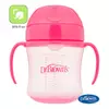 Dr.Browns plastična trening čaša 180ml,roze