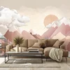 Tapeta pastelna gorska panorama - 147x99