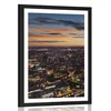 Plakat s paspartujem pogled z letala na London - 60x90 black