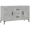 Vidaxl Komoda betonsko siva 100x36x60 cm inženirski les