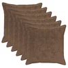 vidaXL Prevleka za blazino 6 kos HOUTEN Svetlo rjava 70 x 70 cm