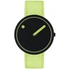 Picto R44023-R013 Manta Ray Black and Paradise Green 40mm 5ATM