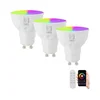 Immax NEO 07724CDO - set 3x LED RGB prigušiva sijalica GU10/4,8W/230V Wi-Fi Tuya + daljinski upravljač