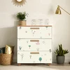 Hanah Home Komoda Leva Gravis Jungle 80x95x43cm Bež-Bela