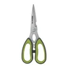 Kitchen scissors with soft touch handles, 21 cm, Grey/Green - Grunwerg