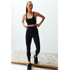 Trendyol Black Brushed Compression Matte and Soft Fabric Full Length Knitted Sports Leggings