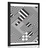 Plakat prijetni vzorci v edinstvenem stilu - 60x90 black
