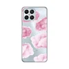 TELEMPIRE Silikonska maska Print Skin za Honor X8 Pink Clouds providna