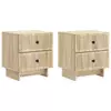 Noćni ormar s ladicama 2 pcs Hrast sonoma 43 x 34,5 x 47,5 cm