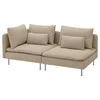 SÖDERHAMN Sofa trosed, bez stranice/Kelinge bež