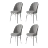 Hanah Home Set stolica Ritim, 44x96x42 cm, 4 komada, Sivo-bele