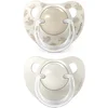 Suavinex Birdies Anatomical Silicone 6-18m duda Cream 2 kos