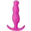 Doc Johnson Naughty 3 Silicone Plug Medium Pink Ergonomic Design DJH144A