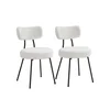 Songmics Set jedilnih stolov 59x485x825 cm bela