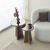 Hanah Home Set klub stolova Luna 2, 2 komada, Bronzana boja