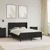 Okvir kreveta s madracem Crna 140 x 190 cm Umjetna koža