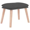 Vidaxl Stolček za noge temno siv 45x29,5x35 cm blago