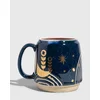 SKODELICA IZ GLAZIRANEGA KAMNA, NIGHTFALL BLUE