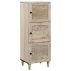 Highboard Bijelo 40 x 33 x 110 cm masivno drvo manga