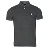 Polo Ralph Lauren  Polo majice kratki rokavi POLO AJUSTE DROIT EN COTON BASIC MESH LOGO PONY PLAYER  Črna