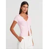 Dilvin Bluza Blusen rosé
