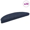 Prostirke za stepenice samoljepljive 20 kom 56x17x3 cm plave poluokrugle