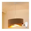 Brilagi - LED luster na sajli LYRA 1xE27/15W/230V braon/zlatna