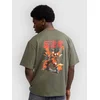 Redefined Rebel CCAnime Fight Oversized Fit moška majica thyme