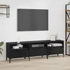 TV ormar Crni hrast 150 x 30 x 45 cm Obrađeno drvo i čelik