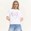 Cropp - Majica s printom - white