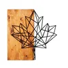 Wallity Zidna dekoracija Leaf, 56 x 58 cm, Smeđa