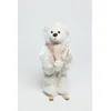 AMC HOME Novogodišnja figura Medved, 35cm, Beli